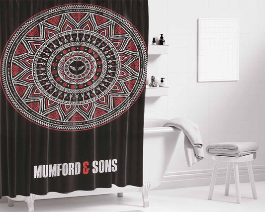 Mumford And Sons Bathroom Shower Curtain Fabric Waterproof | 66 X 72 Inch