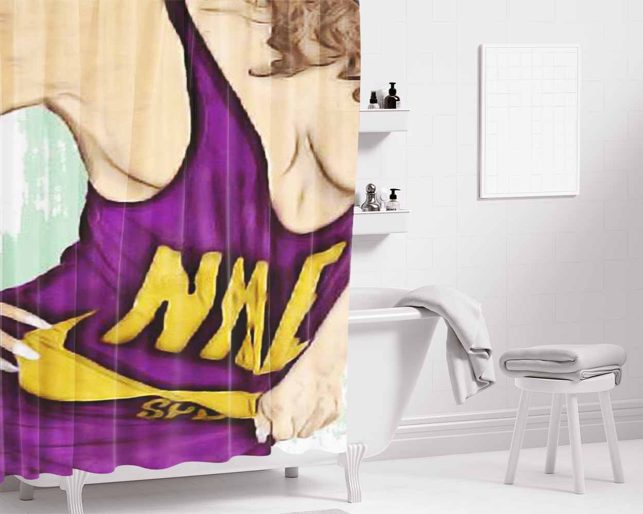 Nike Tank Top Bathroom Shower Curtain Fabric Waterproof | 66 X 72 Inch