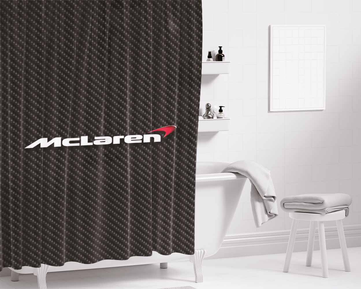 Nismo Logo Bathroom Shower Curtain Fabric Waterproof | 66 X 72 Inch