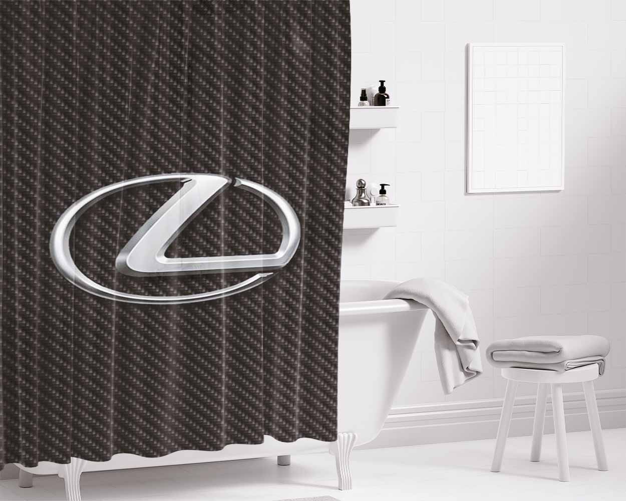 Nissan Z Logo Bathroom Shower Curtain Fabric Waterproof | 66 X 72 Inch