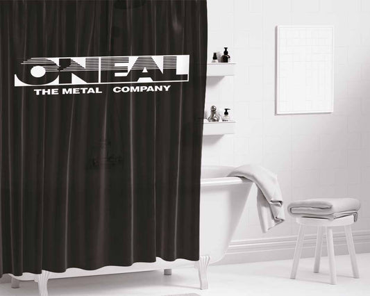 Oneal The Metal Company Bathroom Shower Curtain Fabric Waterproof | 66 X 72 Inch