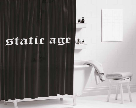 Original Logo Static Age Bathroom Shower Curtain Fabric Waterproof | 66 X 72 Inch