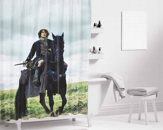 Outlander Jamie Fraser Bathroom Shower Curtain Fabric Waterproof | 66 X 72 Inch