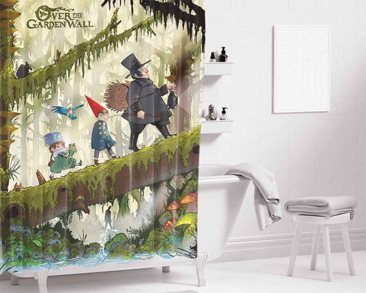 Over The Garden Wall 2 Bathroom Shower Curtain Fabric Waterproof | 66 X 72 Inch
