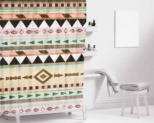 Pattern Art Cul Bathroom Shower Curtain Fabric Waterproof | 66 X 72 Inch