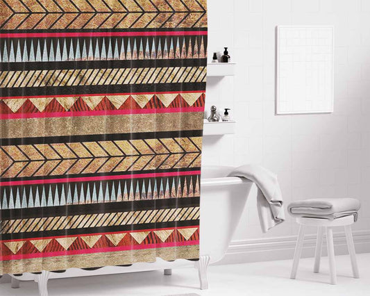 Pattern Emboss Bathroom Shower Curtain Fabric Waterproof | 66 X 72 Inch