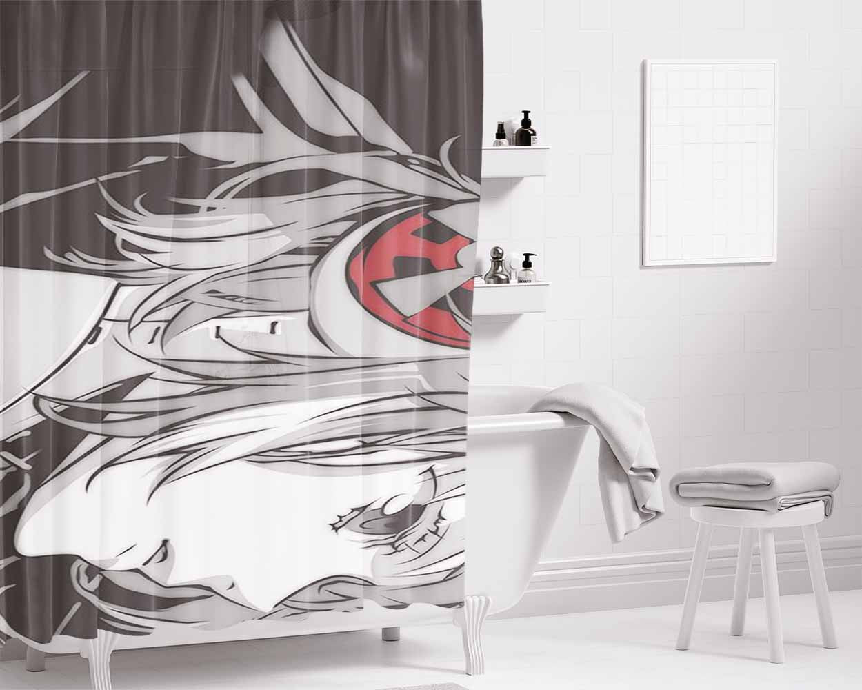 Persona Aigis Bathroom Shower Curtain Fabric Waterproof | 66 X 72 Inch