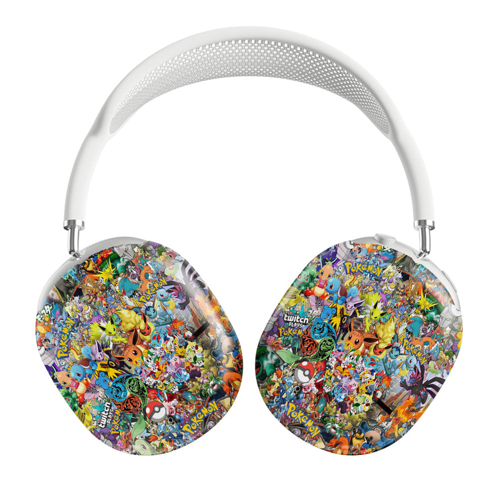 All Pokemon Go Sticker Bomb Collection Airpods Max Tough Case