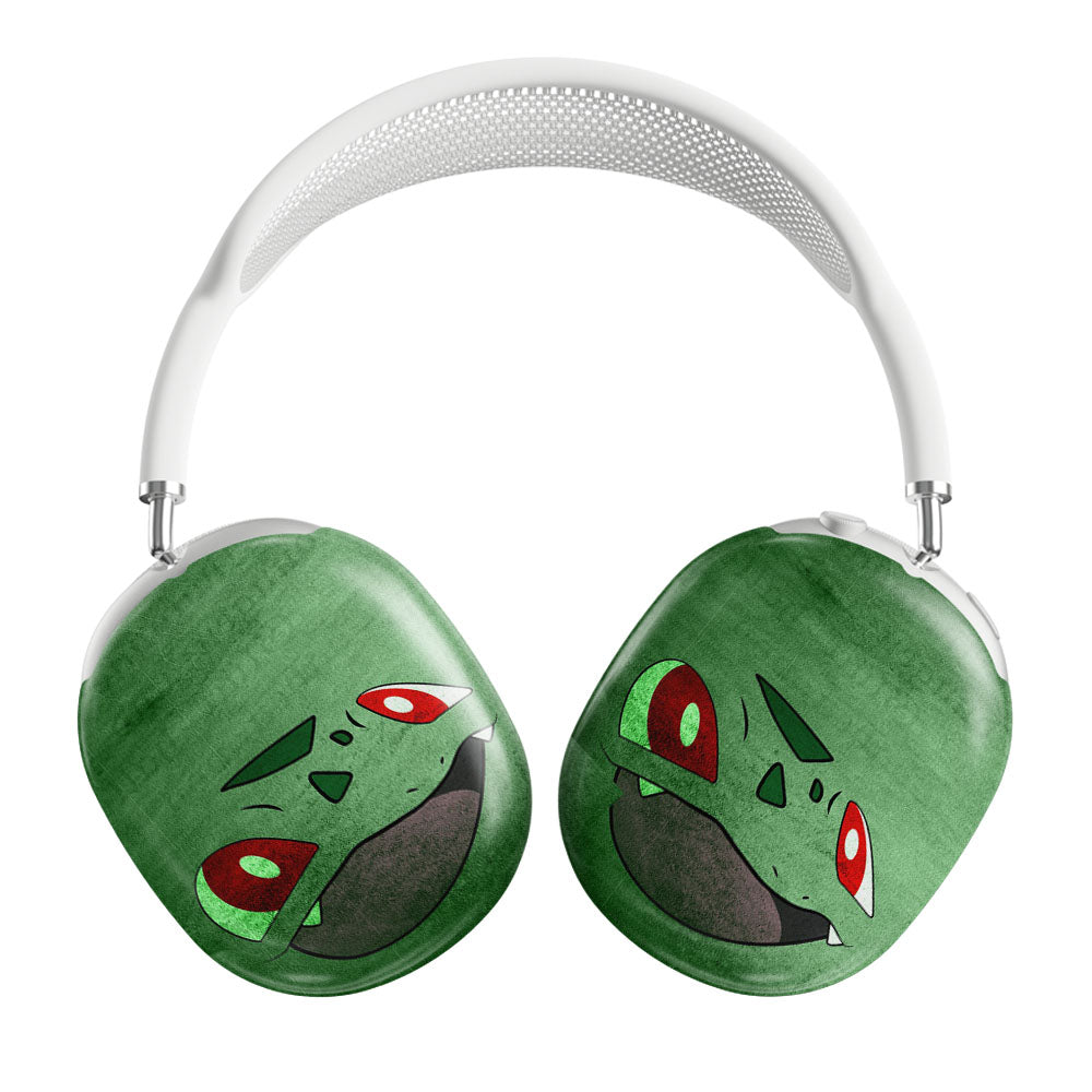 Anime Pokemon Minimalist Bulbasaur Green Airpods Max Tough Case