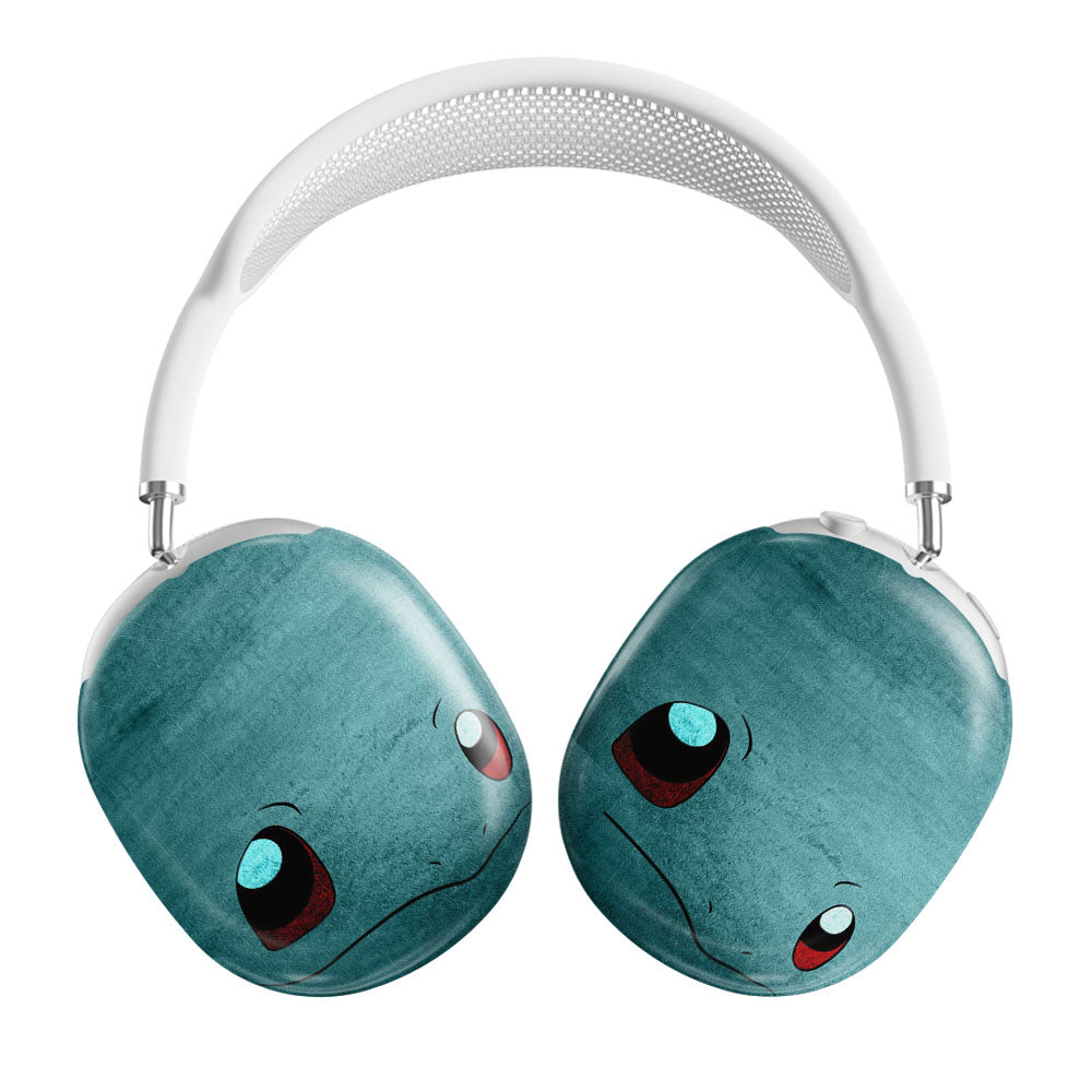 Anime Pokemon Minimalist Squirtle Blue Airpods Max Tough Case