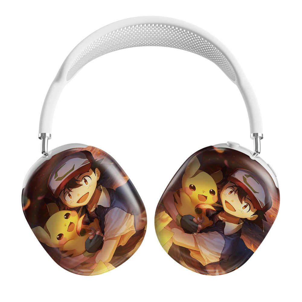 Ash Ketchum And Pikachu Illustration Airpods Max Tough Case