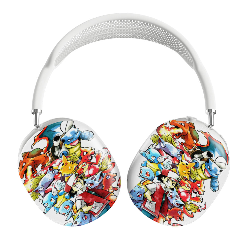Ash Ketchum And Pokemon Watercolor Airpods Max Tough Case