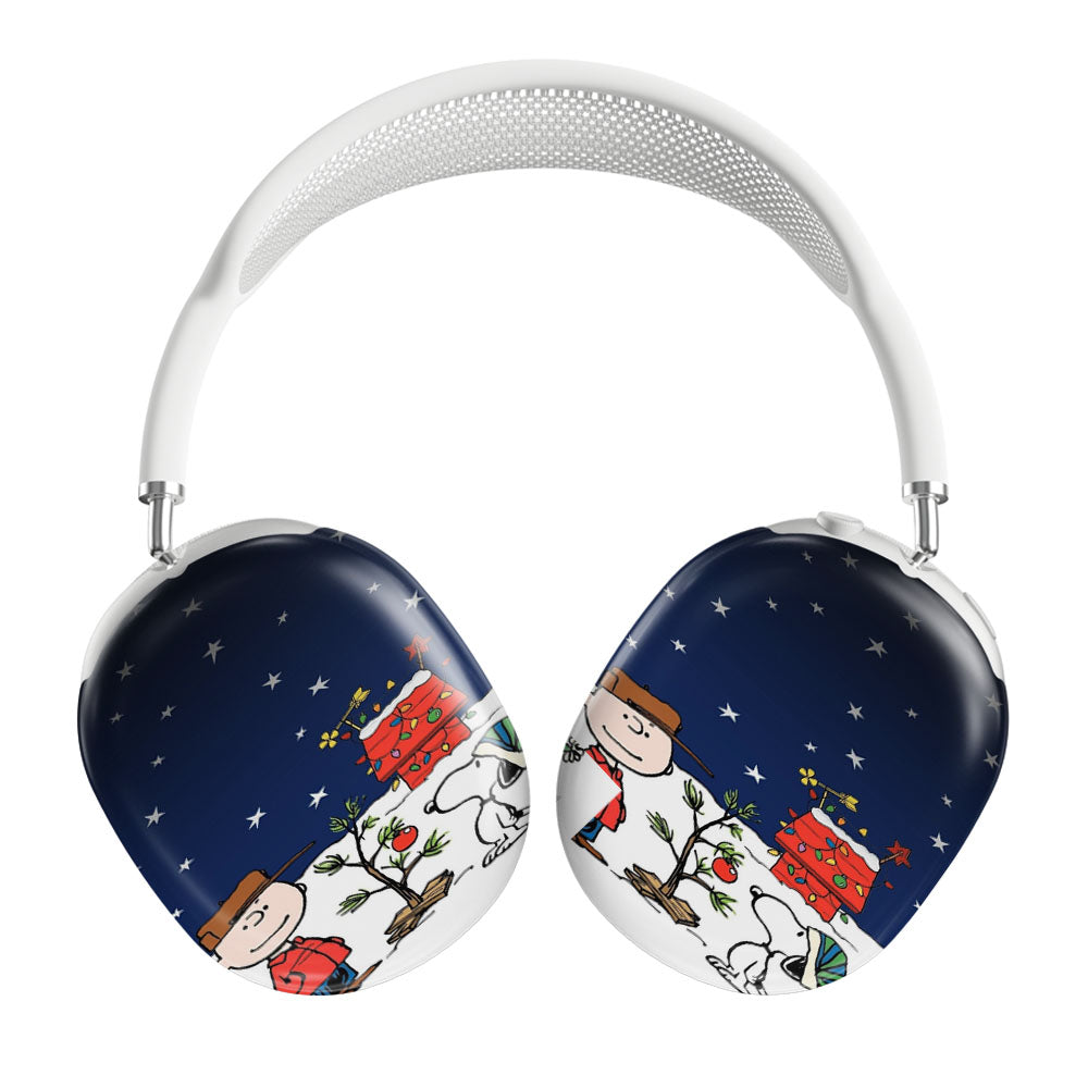 Charlie Brown And Snoopy Playing Snow Airpods Max Tough Case