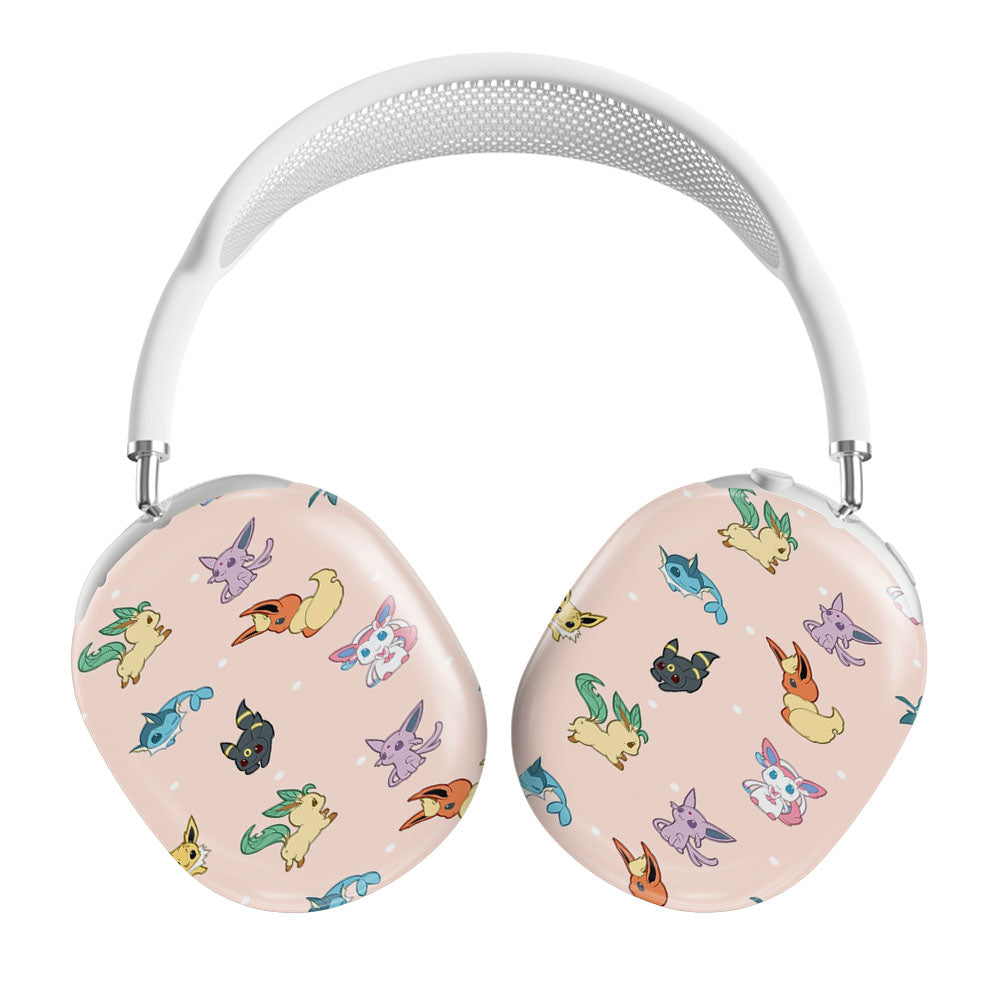Cute Eevee Pokemon Eeveelutions Pattern Airpods Max Tough Case