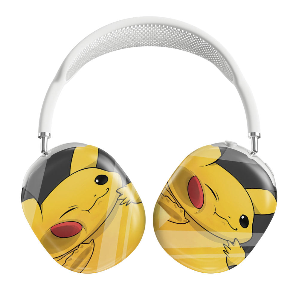 Cute Face Pokemon Pikachu Trapped On Mirror Airpods Max Tough Case
