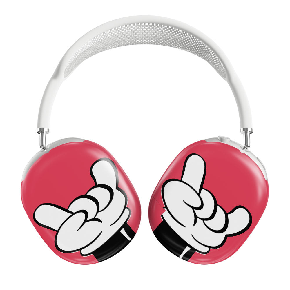 Disney Cartoon Mickey Hand Funny Swag Rock Airpods Max Tough Case