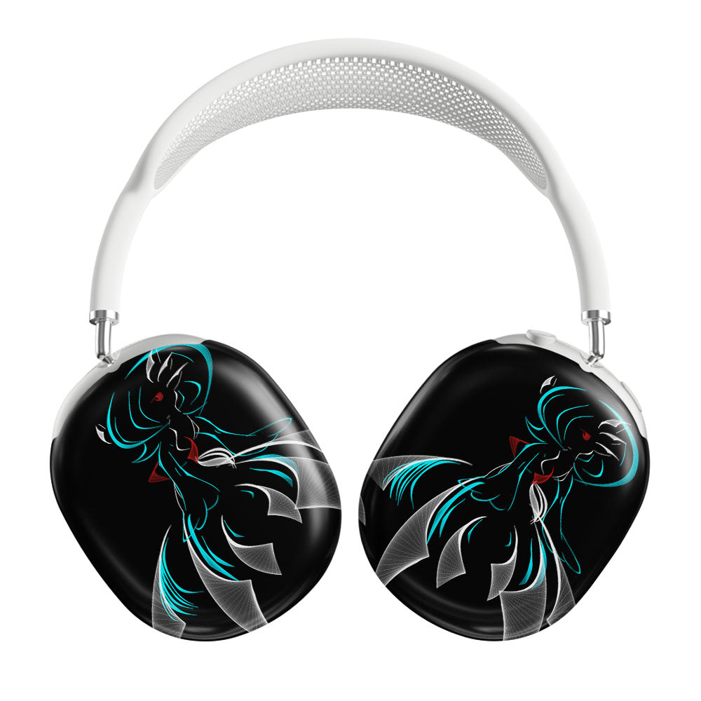 Gardevoir Pokemon Line Art On Black Airpods Max Tough Case