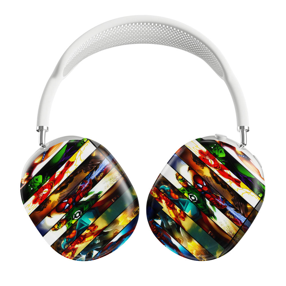 Marvel Dc Comic Heroes Collage Airpods Max Tough Case