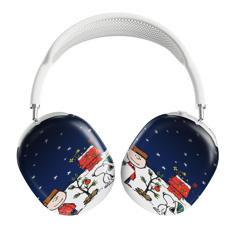 Merry Christmas Charlie Brown Snoopy Wallpaper Airpods Max Tough Case