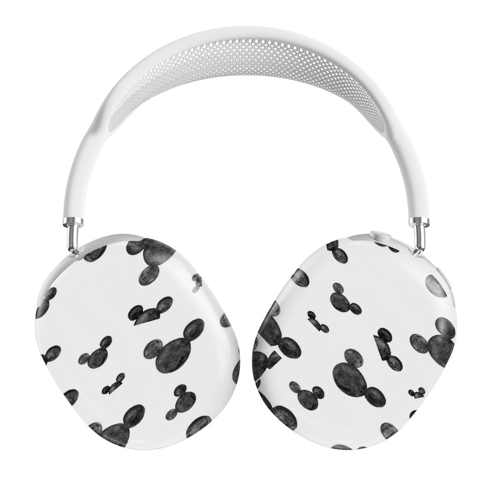 Mickey Mouse Head Pattern Silhouette Airpods Max Tough Case