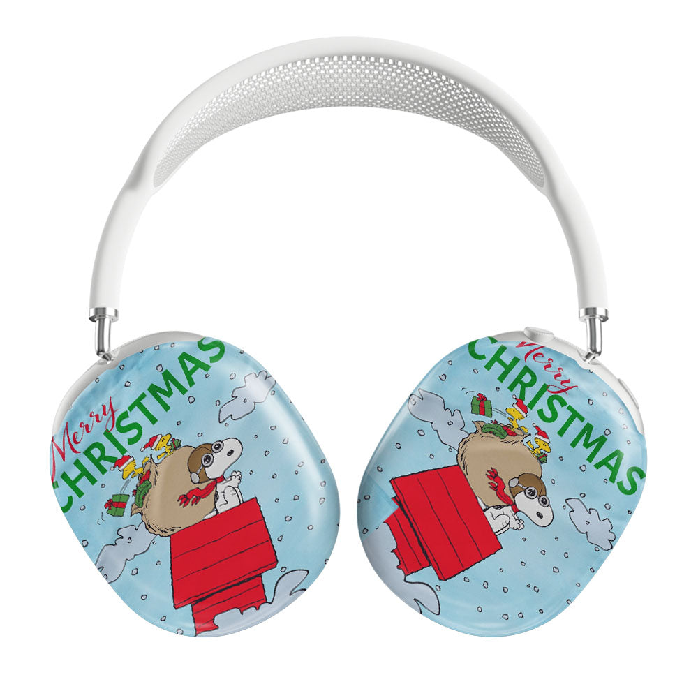 Peanuts Merry Christmas Snoopy Sleigh Airpods Max Tough Case