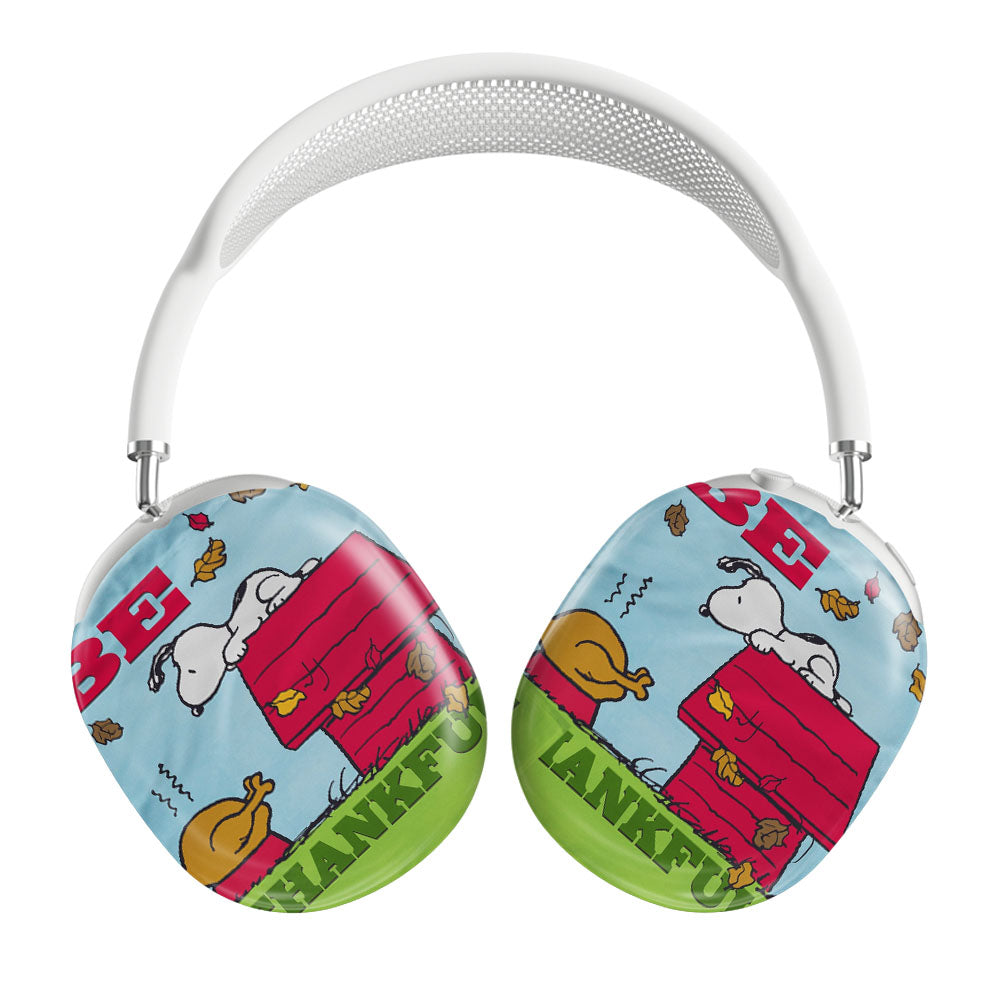 Peanuts Thankful Snoopy Turkey Thanksgiving Airpods Max Tough Case