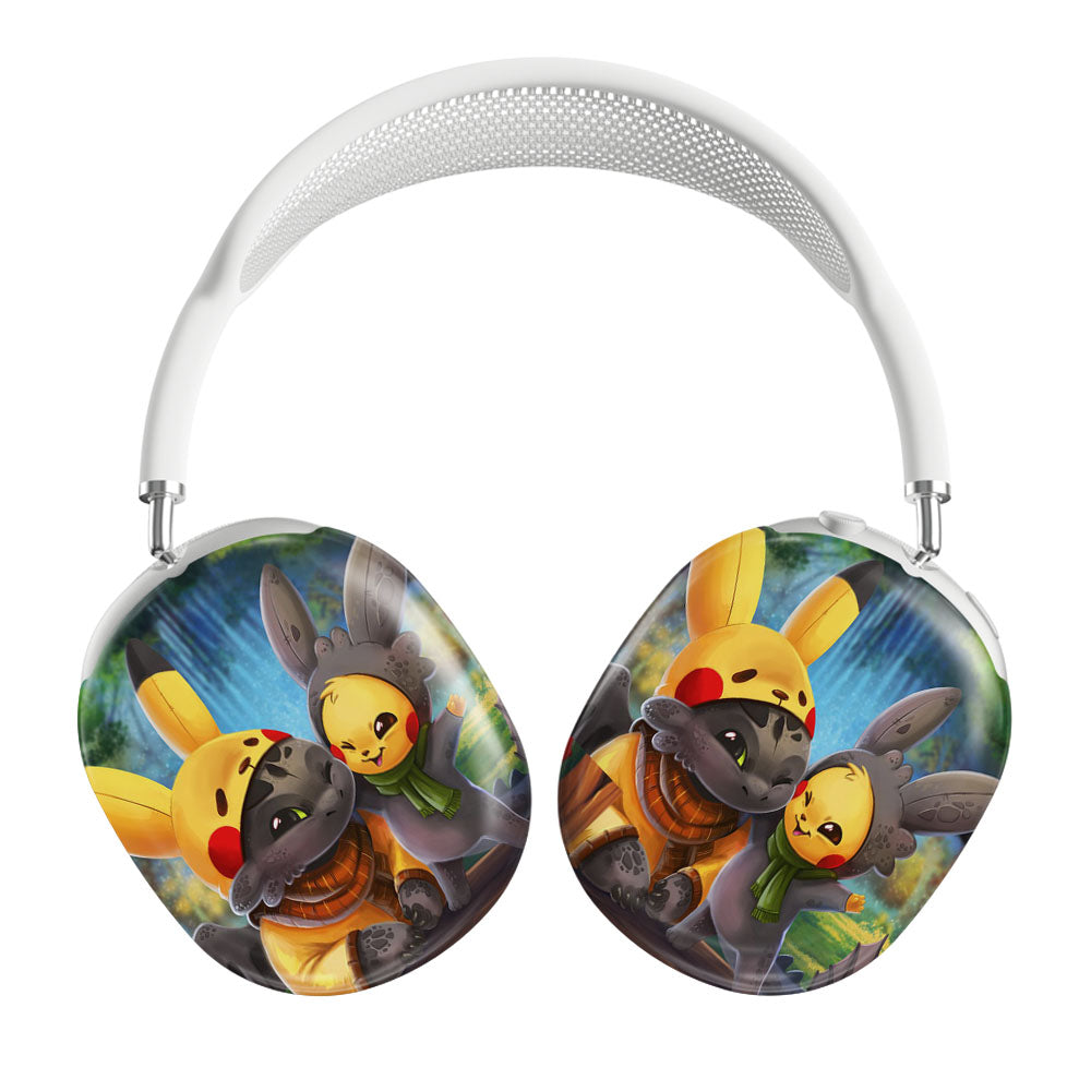 Pikachu And Toothless Airpods Max Tough Case