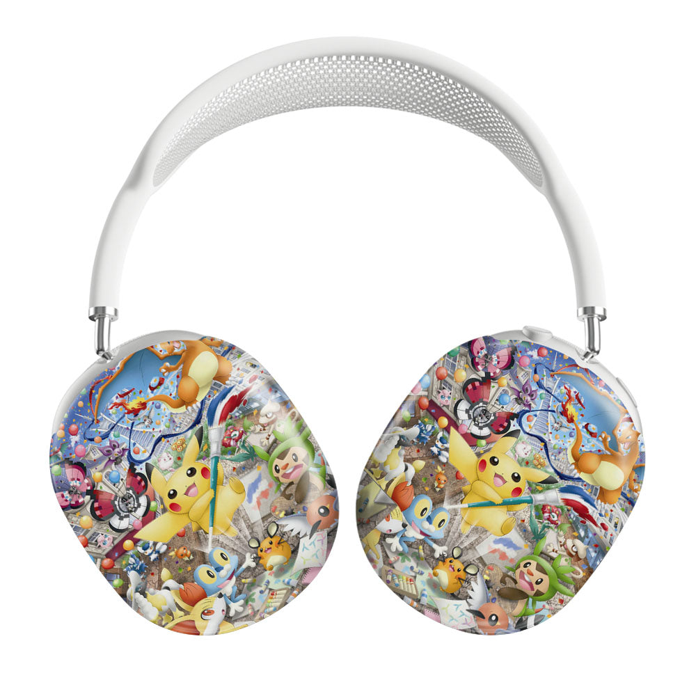 Pikachu Pokemon All Monsters Art Airpods Max Tough Case