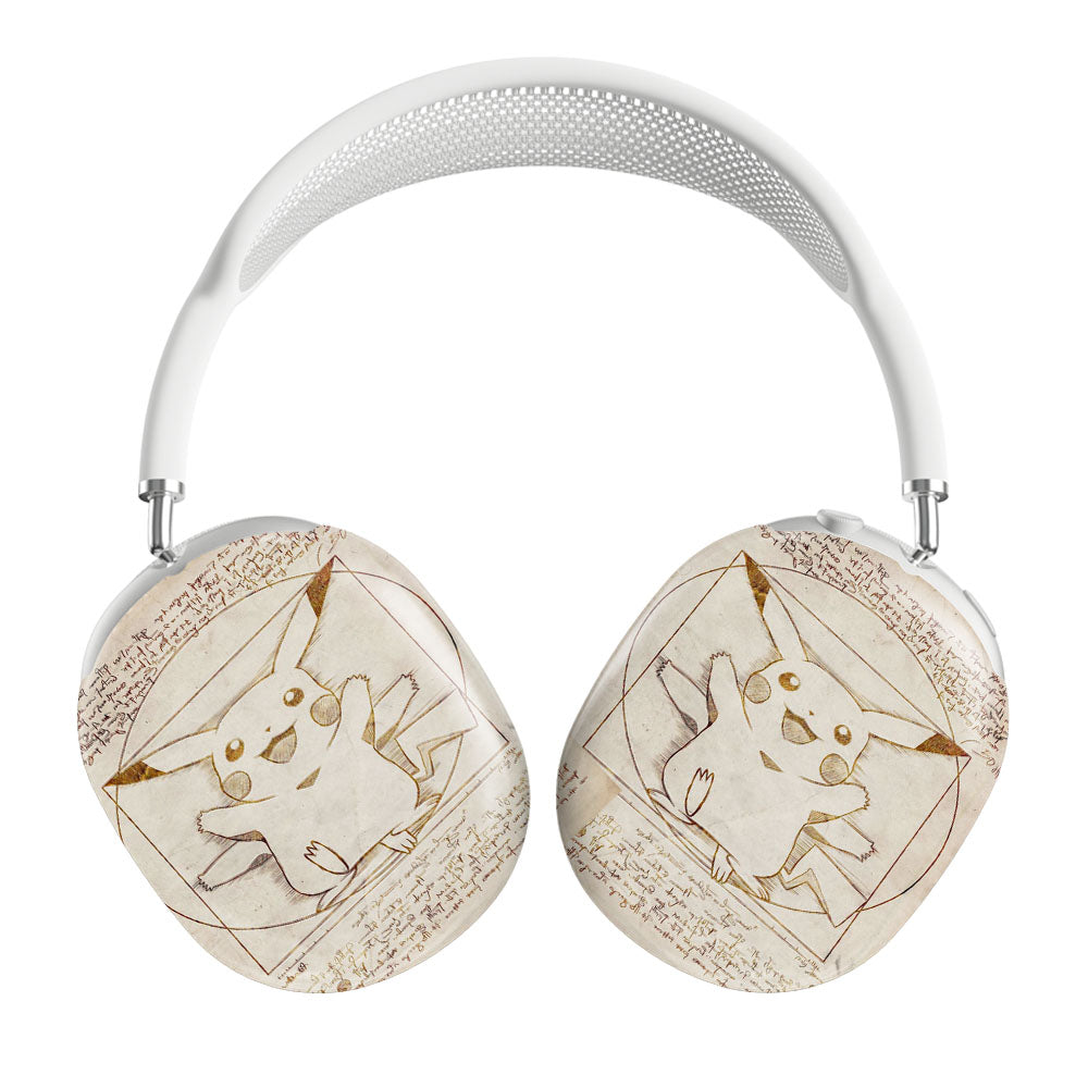 Pikachu Vitruvian Airpods Max Tough Case