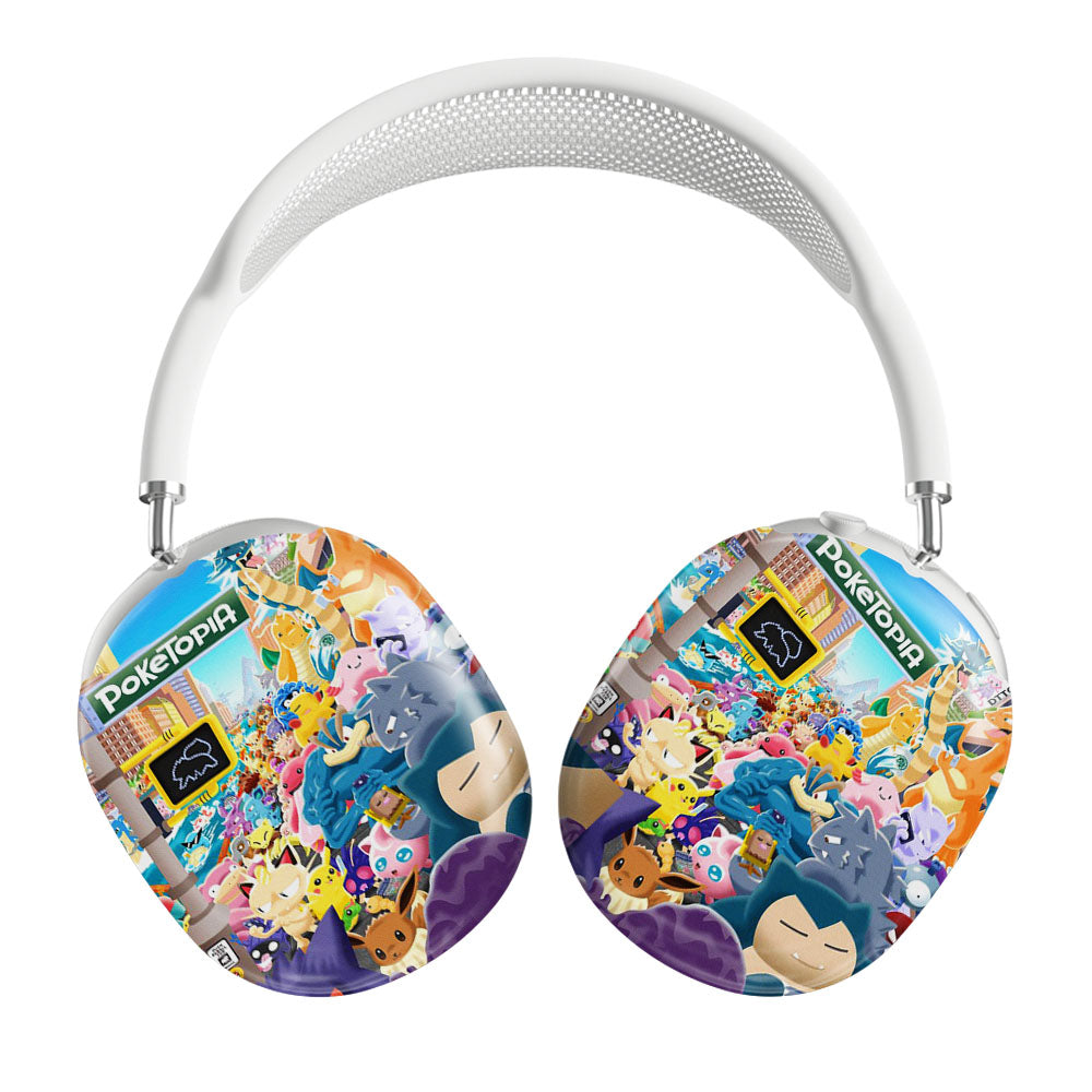 Pokemon All Character In The City Airpods Max Tough Case