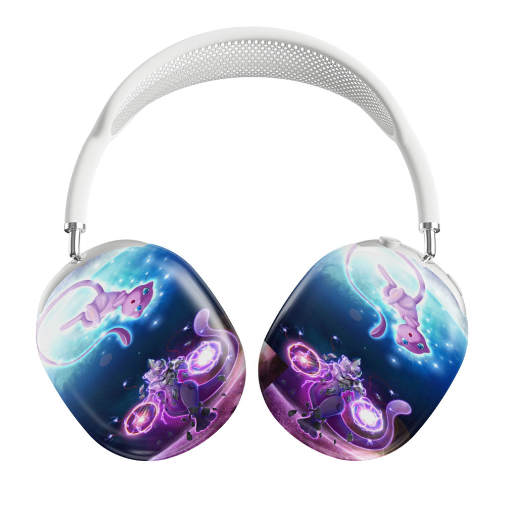 Pokemon Mew And Mewtwo Galaxy Fanart Airpods Max Tough Case