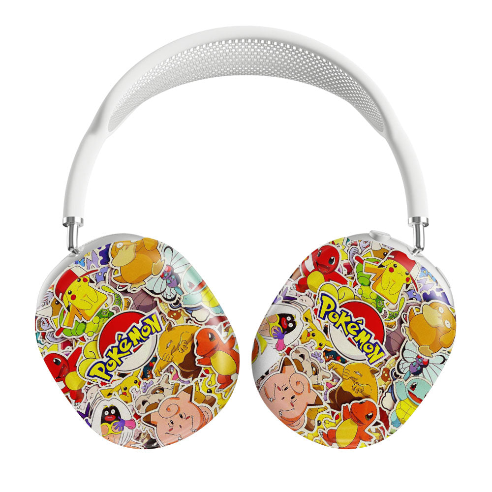 Pokemon Pikachu And All Friends Sticker Wallpaper Airpods Max Tough Case