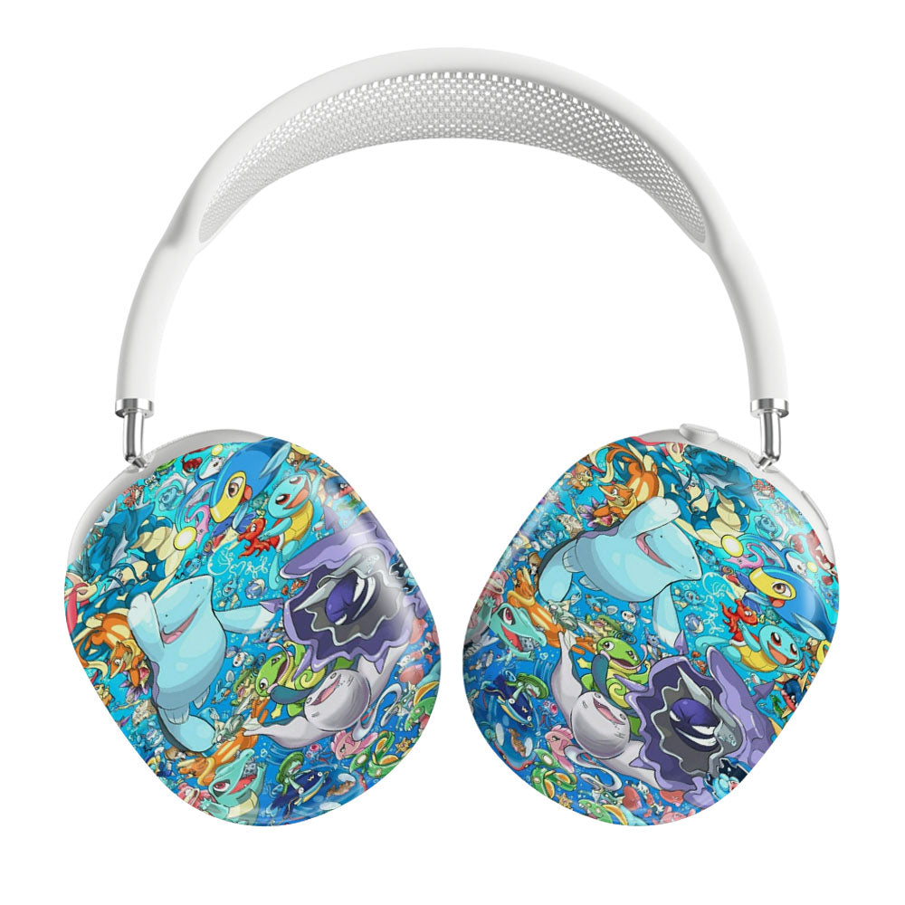 Pokemon Water Type Fanart Collage Airpods Max Tough Case
