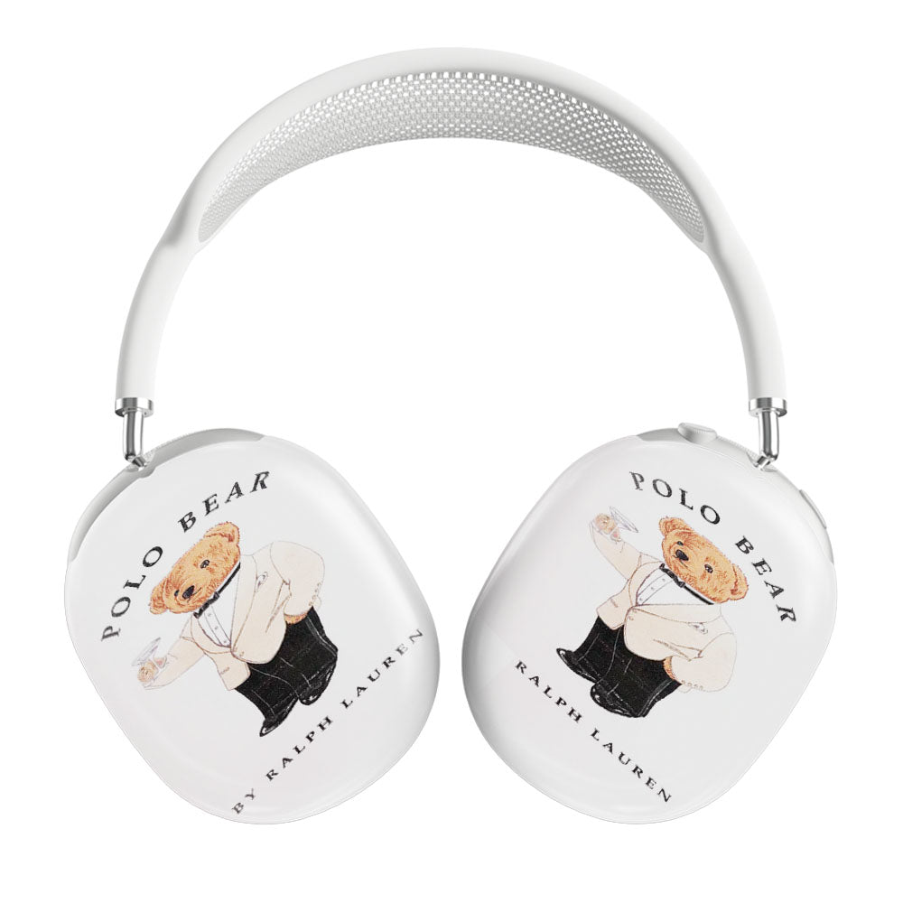 Polo Bear White Suit Tuxedo Airpods Max Tough Case