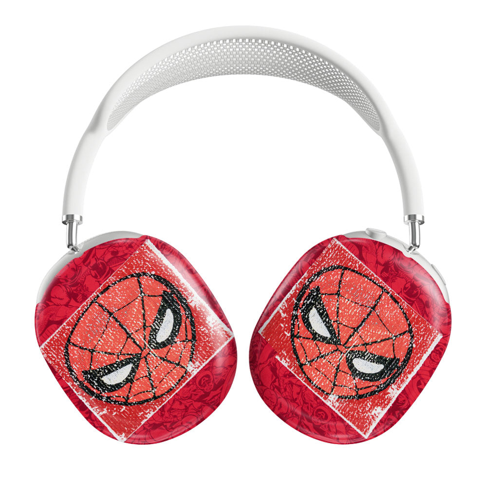 Red Spiderman Marvel Superheroes Doodles Airpods Max Tough Case