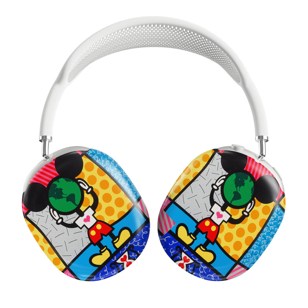 Romero Britto Mickeys World Wallpaper Airpods Max Tough Case