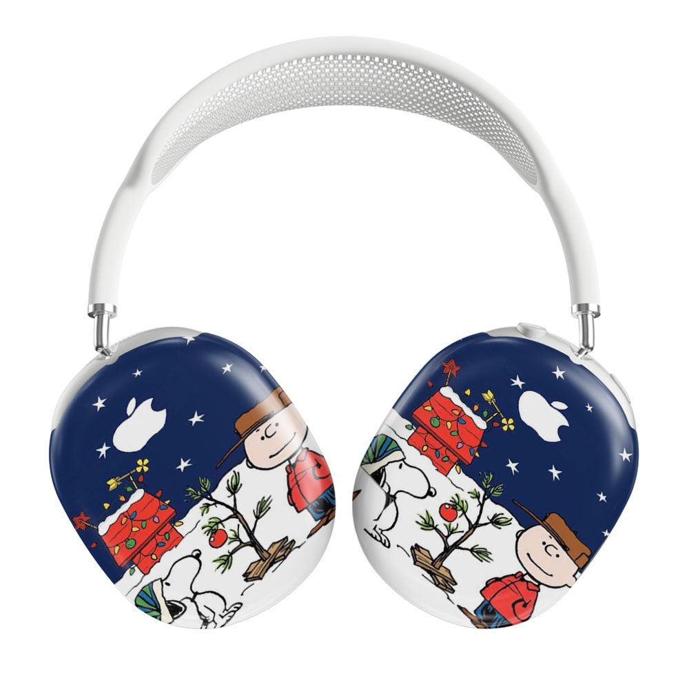 Snoopy And Charlie Brown Christmas Lights Apple Airpods Max Tough Case