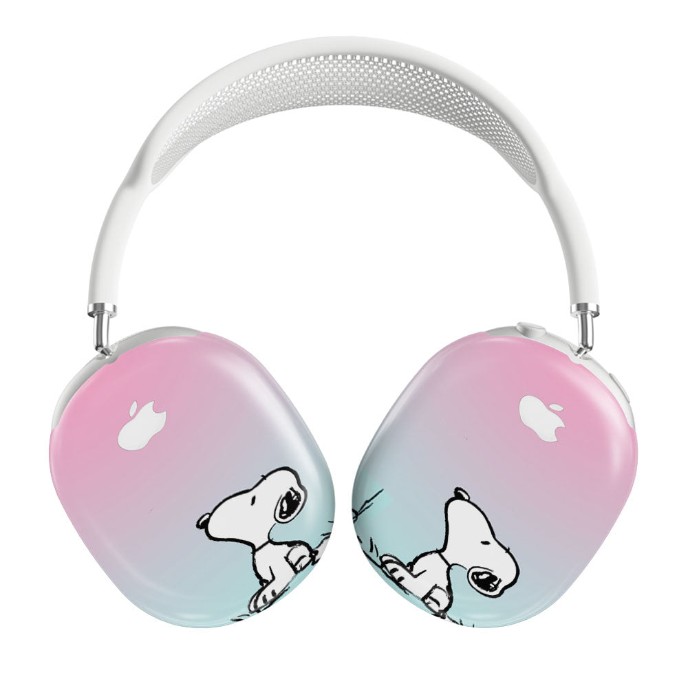 Snoopy Gradient Pink Mint Airpods Max Tough Case