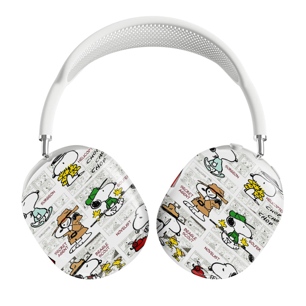 Snoopy Many Faces Comics Airpods Max Tough Case