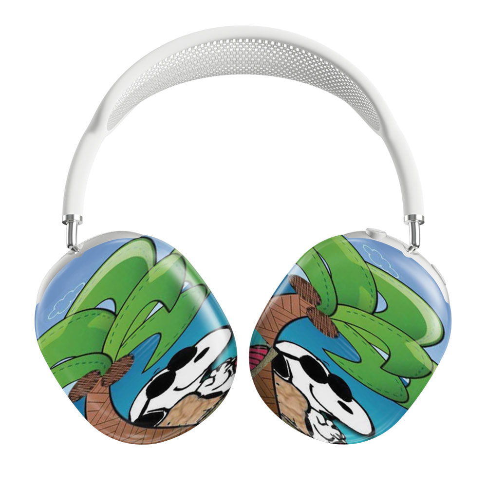 Snoopy Under Palm Tree Airpods Max Tough Case