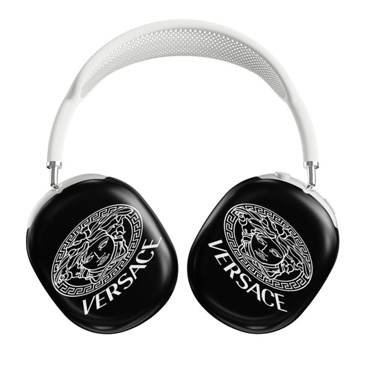 Black White Versace Airpods Max Tough Case
