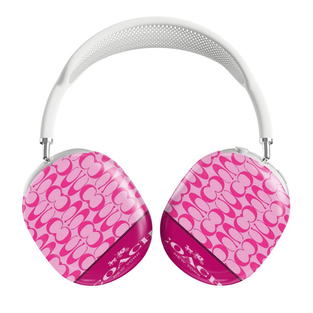 Coach New York Pink Pattern Airpods Max Tough Case