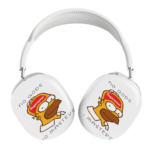 Homer Simpson Supreme No Gods No Masters White Airpods Max Tough Case