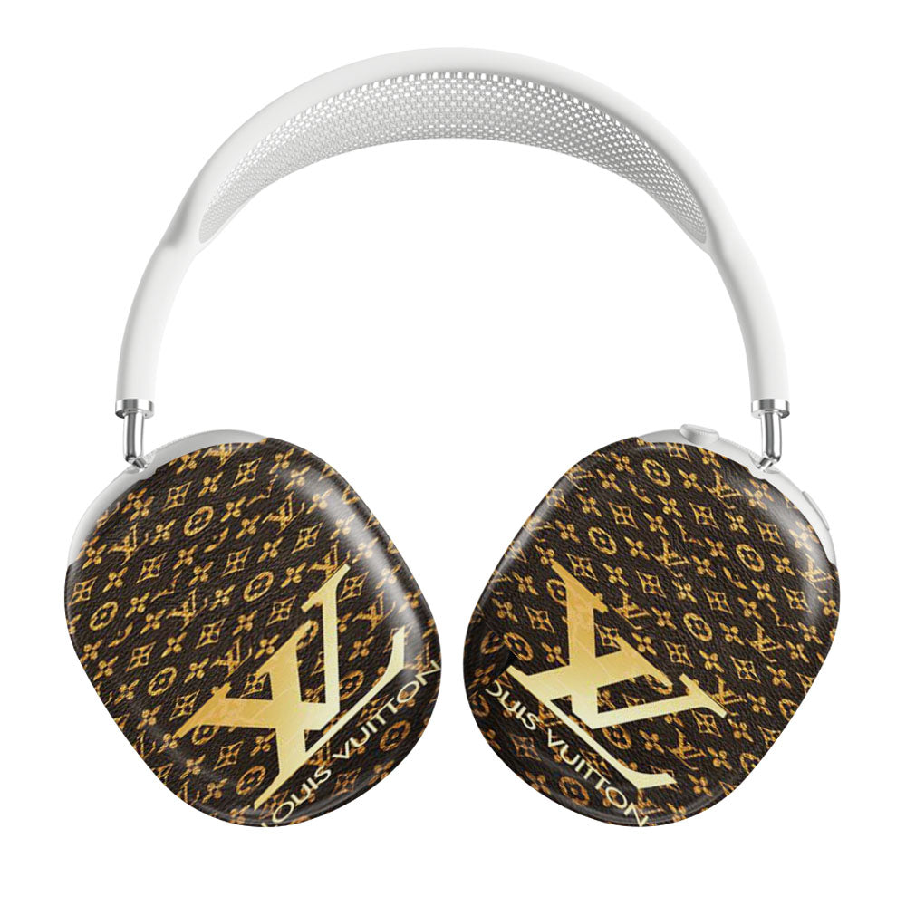 Louis Vuitton Logo Gold Airpods Max Tough Case