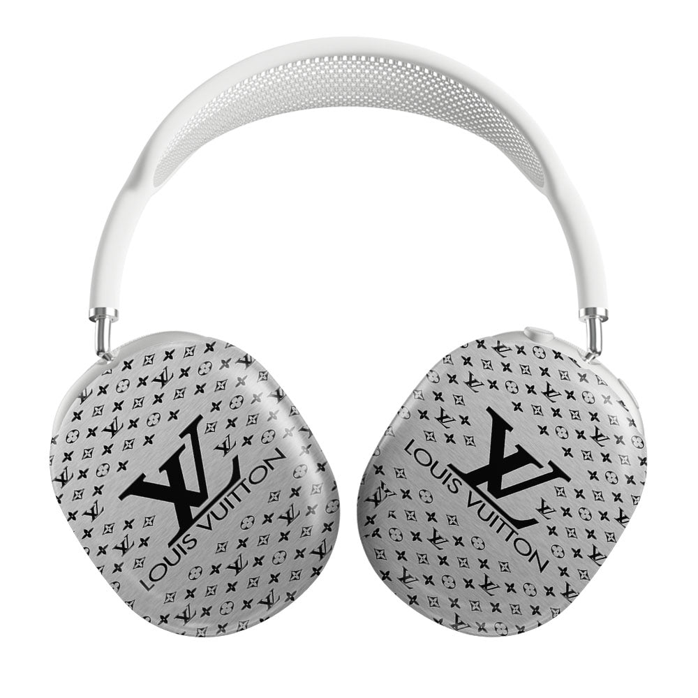 Louis Vuitton Logo Silver Airpods Max Tough Case