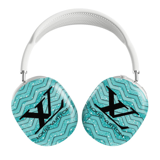 Louis Vuitton Sky Blue Chevron Airpods Max Tough Case