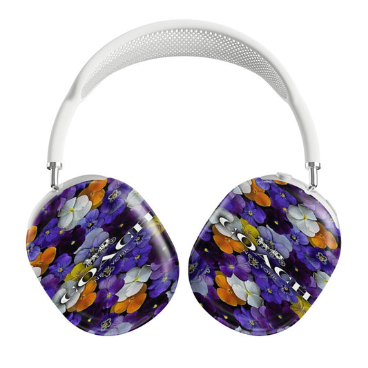 Purple Flowers Coach New York Airpods Max Tough Case
