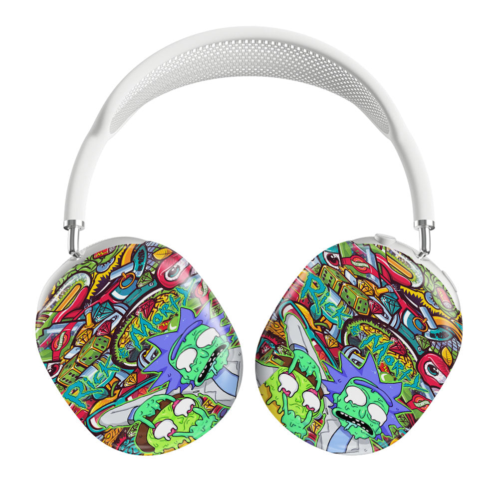 Rick And Morty Melt In Doodle Airpods Max Tough Case