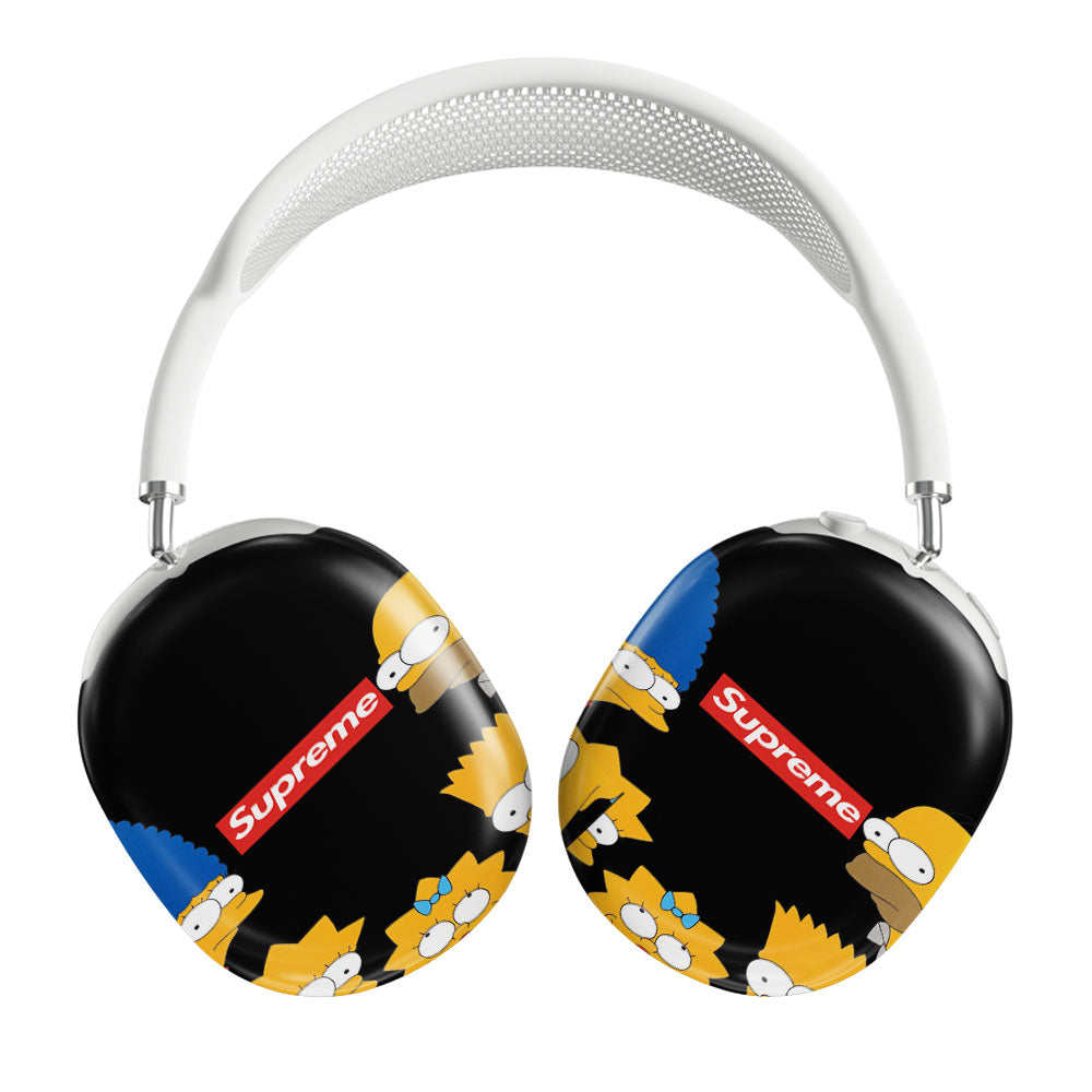 Simpson Family Supreme Black Airpods Max Tough Case