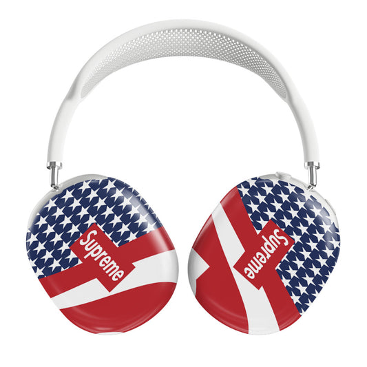 Supreme American Flag Logo Airpods Max Tough Case
